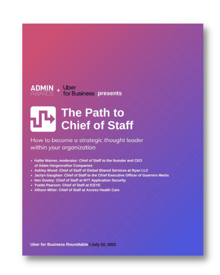 The Path to Chief of Staff